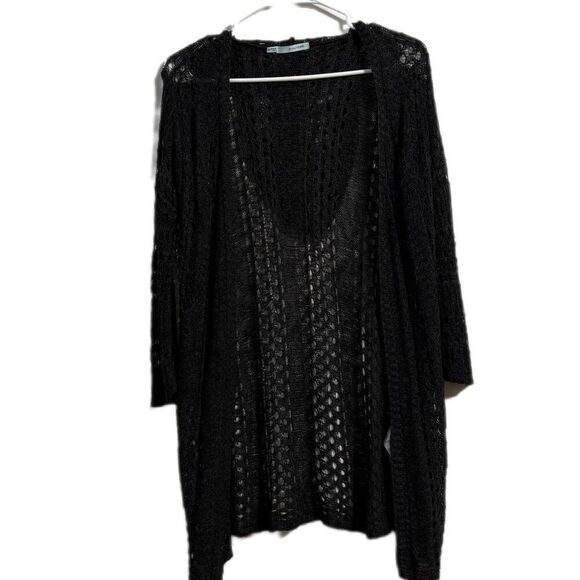 Maurices women’s medium open front lace cardigan ￼ - Picture 1 of 4